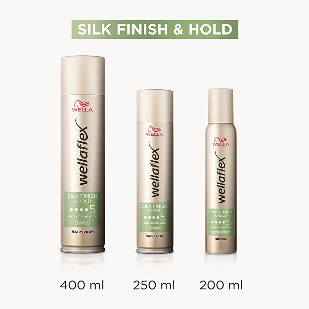 Yeni Wellaflex Saç Köpüğü 200ml Silk Finish&Hold*6