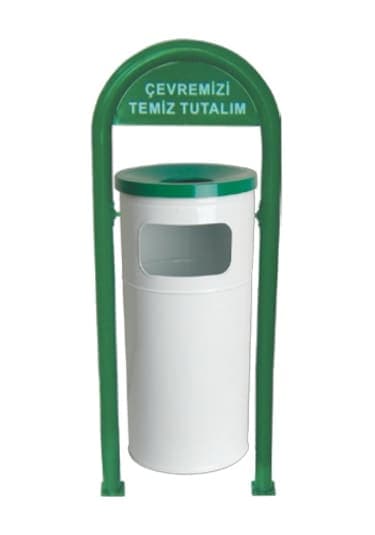 Dış Mekan Çöp Kovası Şapkalı 45*117*45