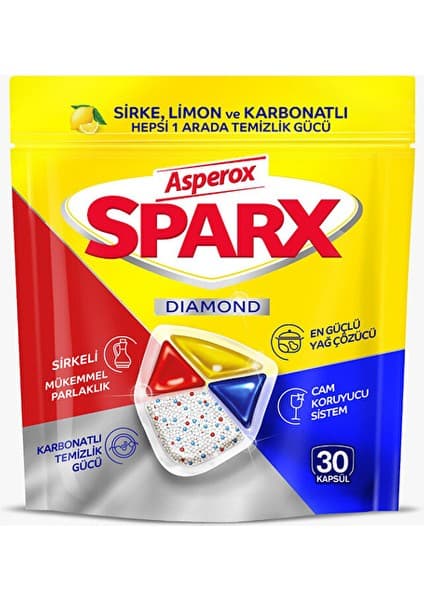Asperox Sparx Bulaşık Makinesi Tableti 30lu