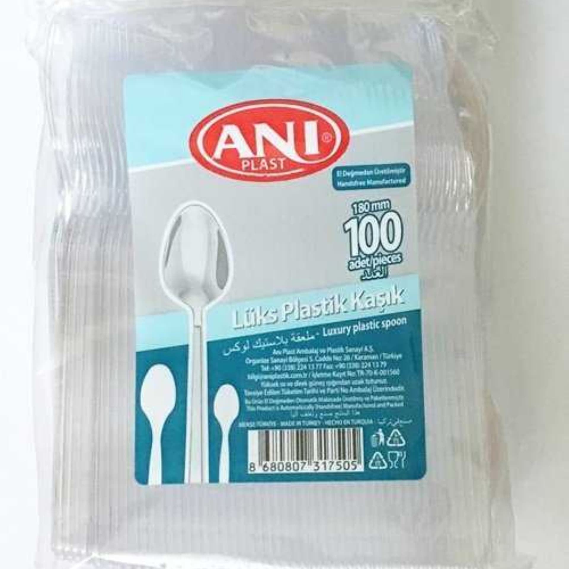Plastik Kaşık 100 Lü
