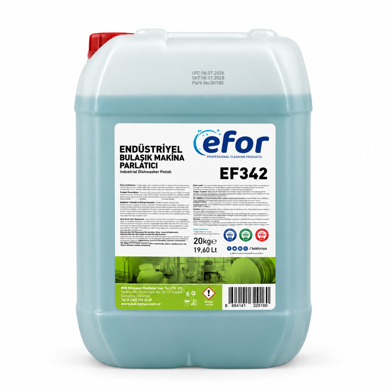 Endüstriyel Bulaşık Makinesi Parlatıcısı 20 KG