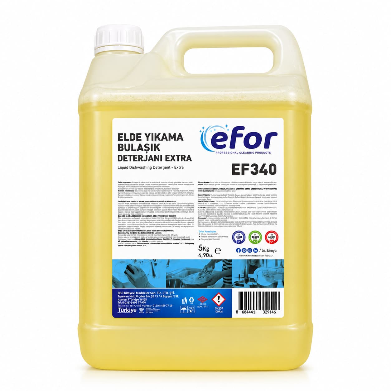 Sarı Elde Bulaşık Deterjanı 5 KG