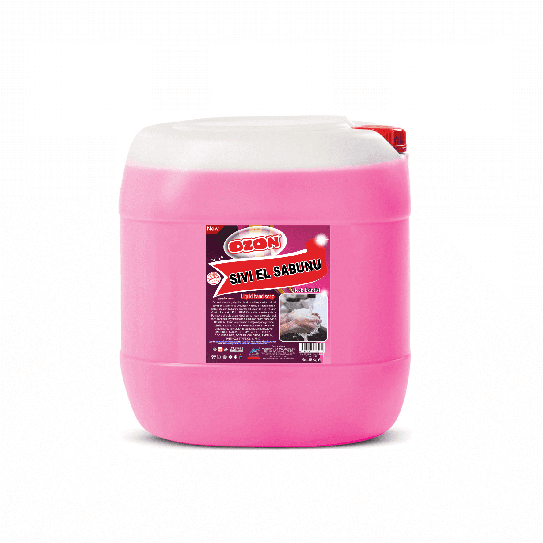Ritm Sıvı El Sabunu Pembe/Floral 30 KG