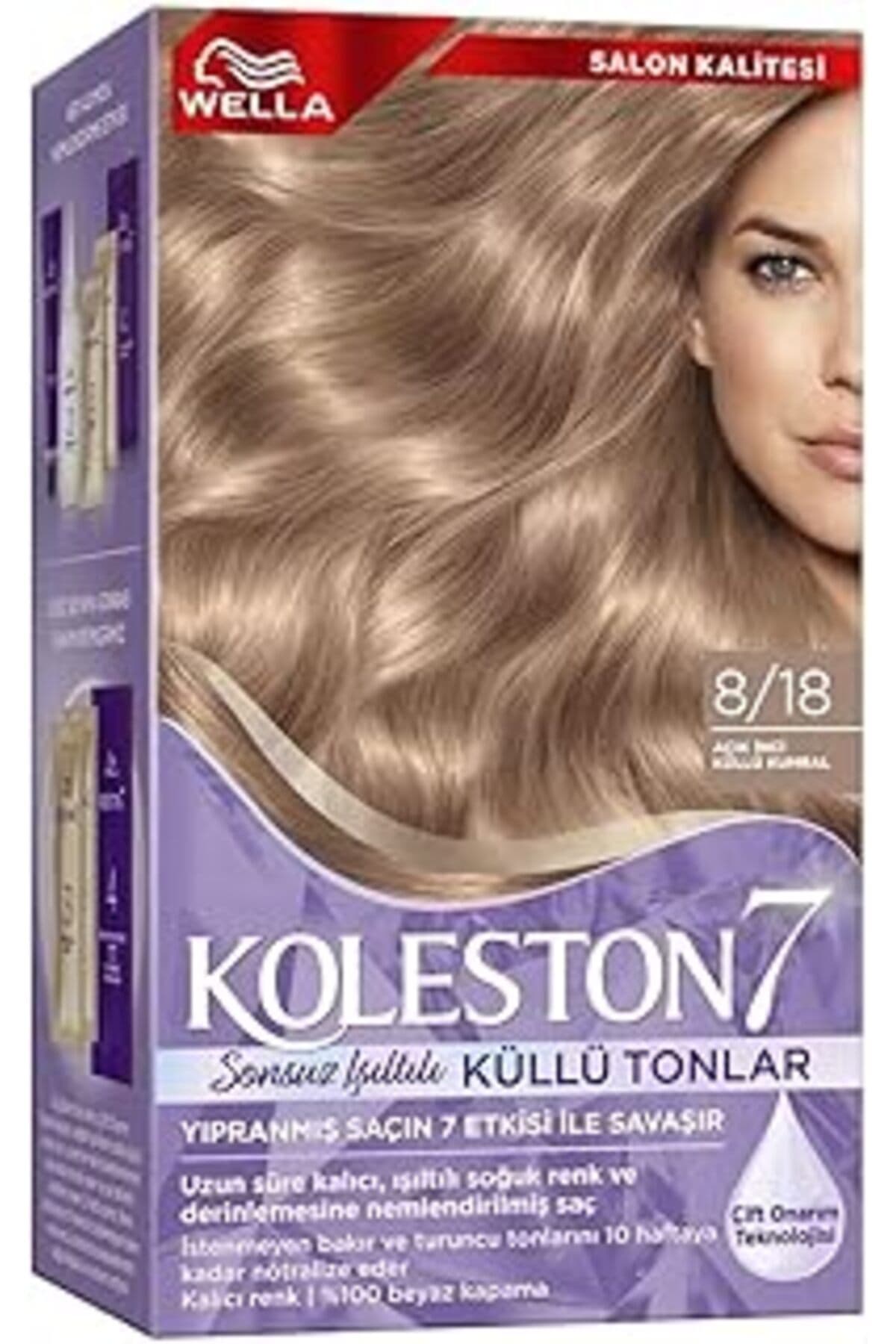 Koleston Supreme Kit 8/1 Açık Küllü Kumral *18