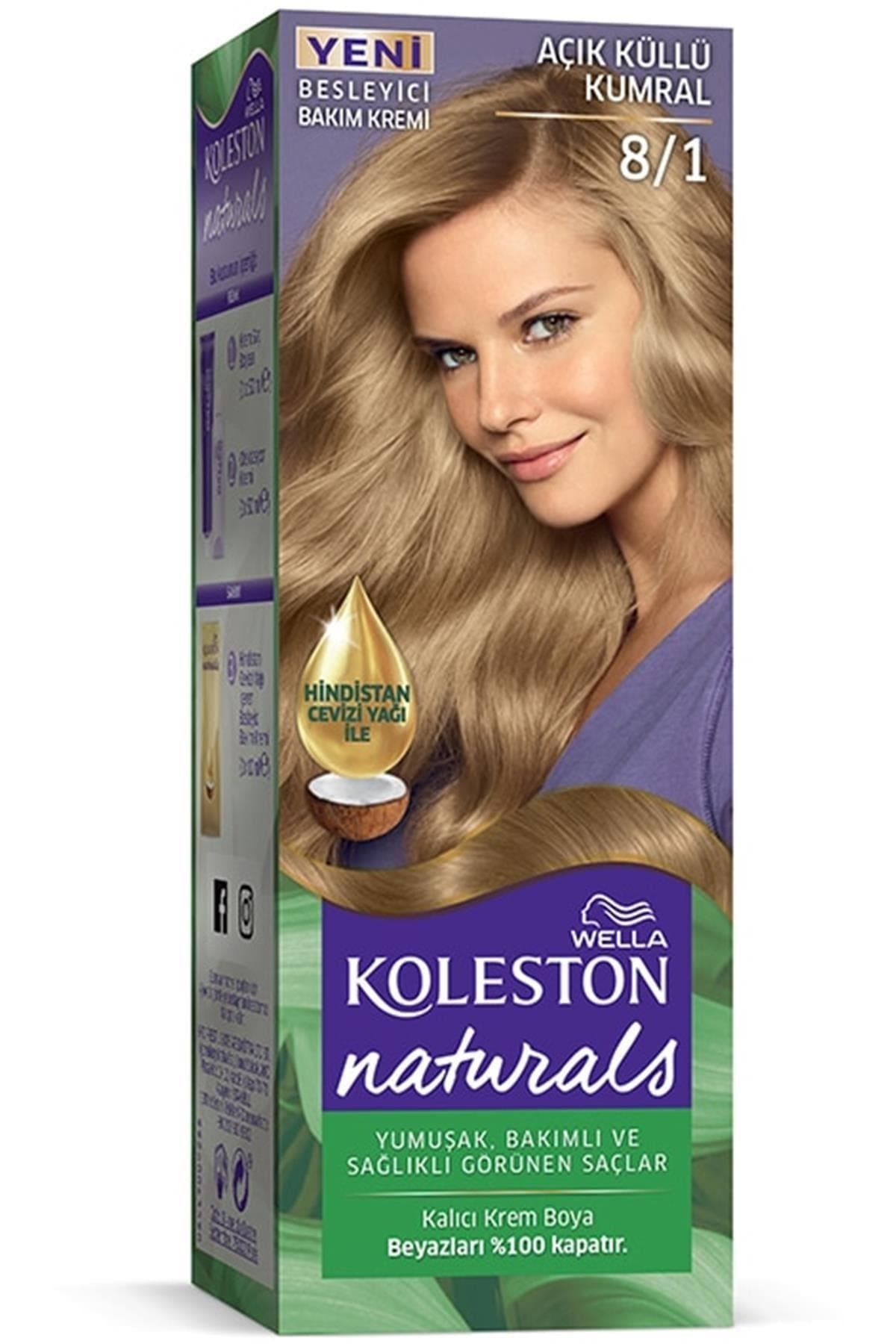 Koleston Naturals 8/1 Açık Küllü Kumral *24