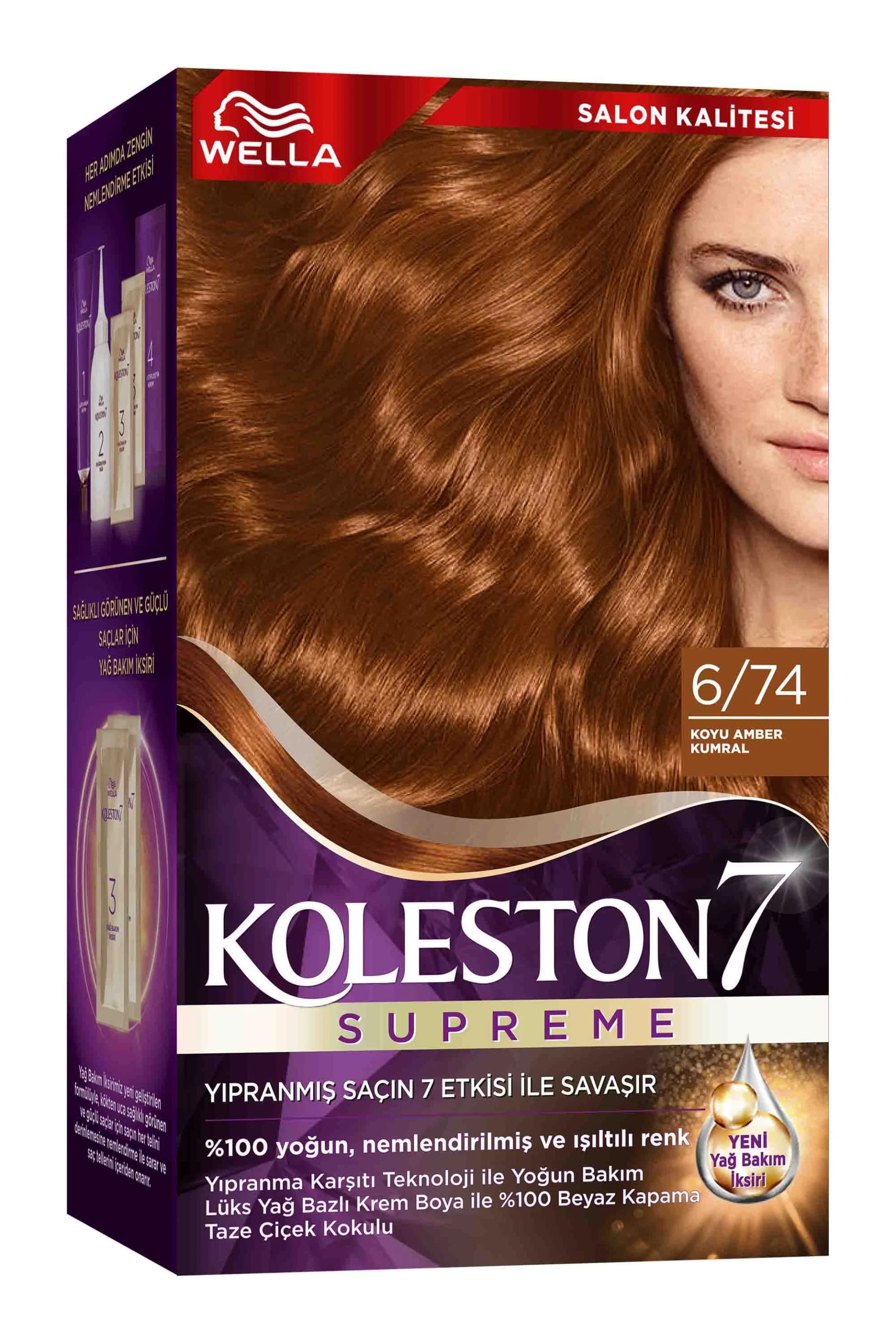 Koleston Supreme Kit 6/74 Koyu Amber Kumral *18