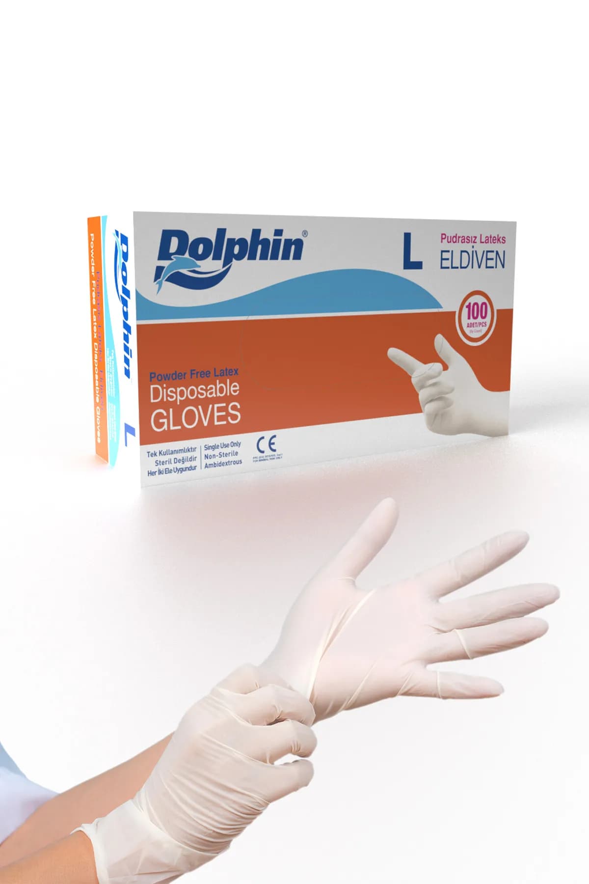 Mua.Eldiveni Dolphin Lateks Pudrasız (L)
