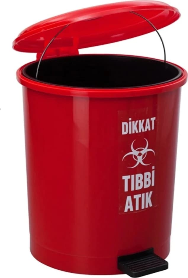 ÇÖP KOVASI PEDALLI 40 LT KIRMIZI