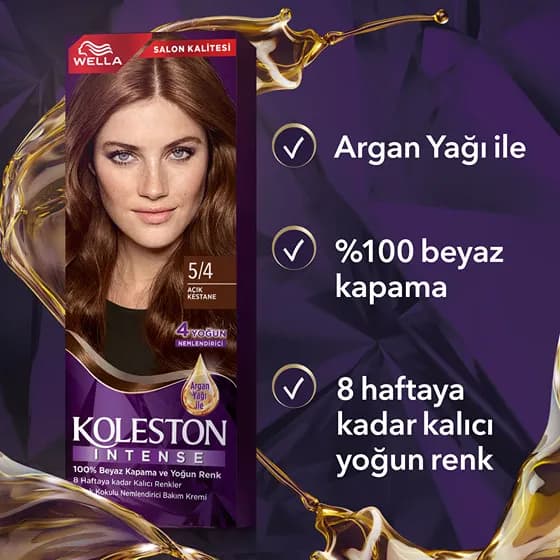 Koleston Intense 5/4 Açık Kestane*24