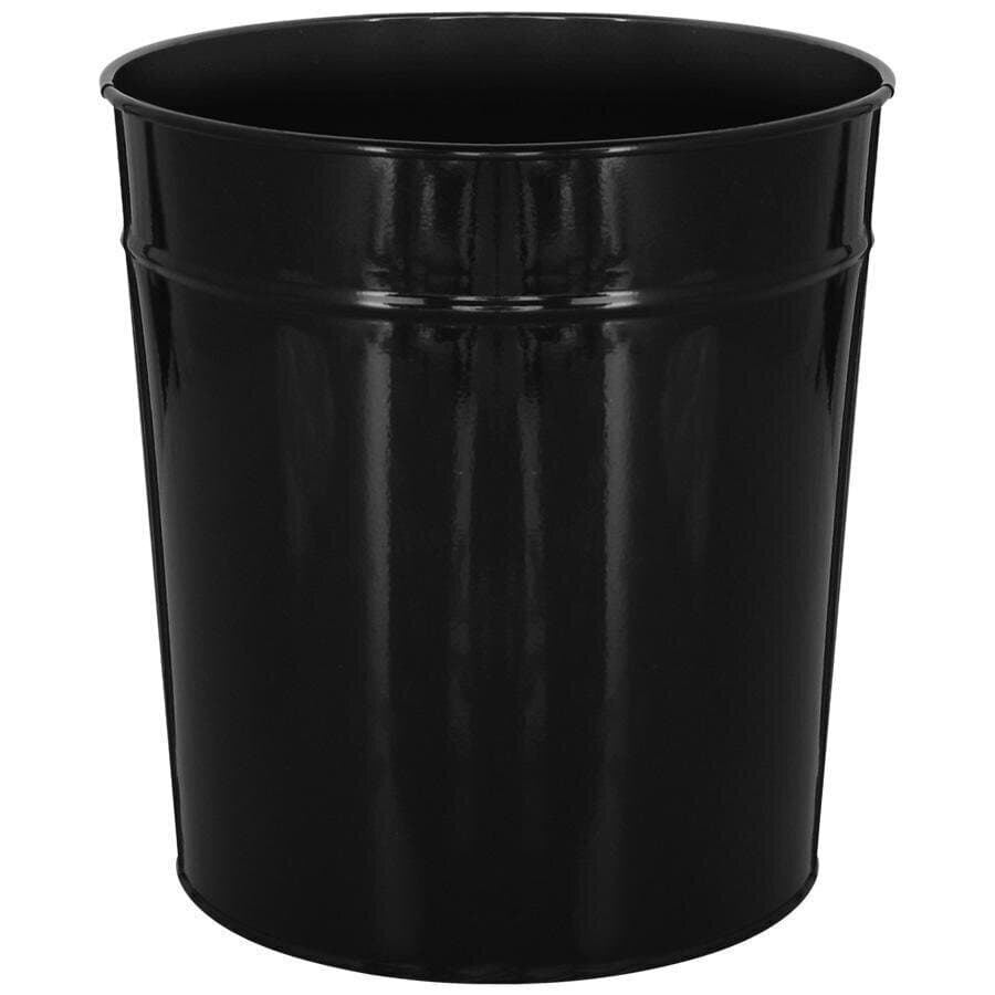 Metal Deliksiz Çöp Kovası 11LT Siyah