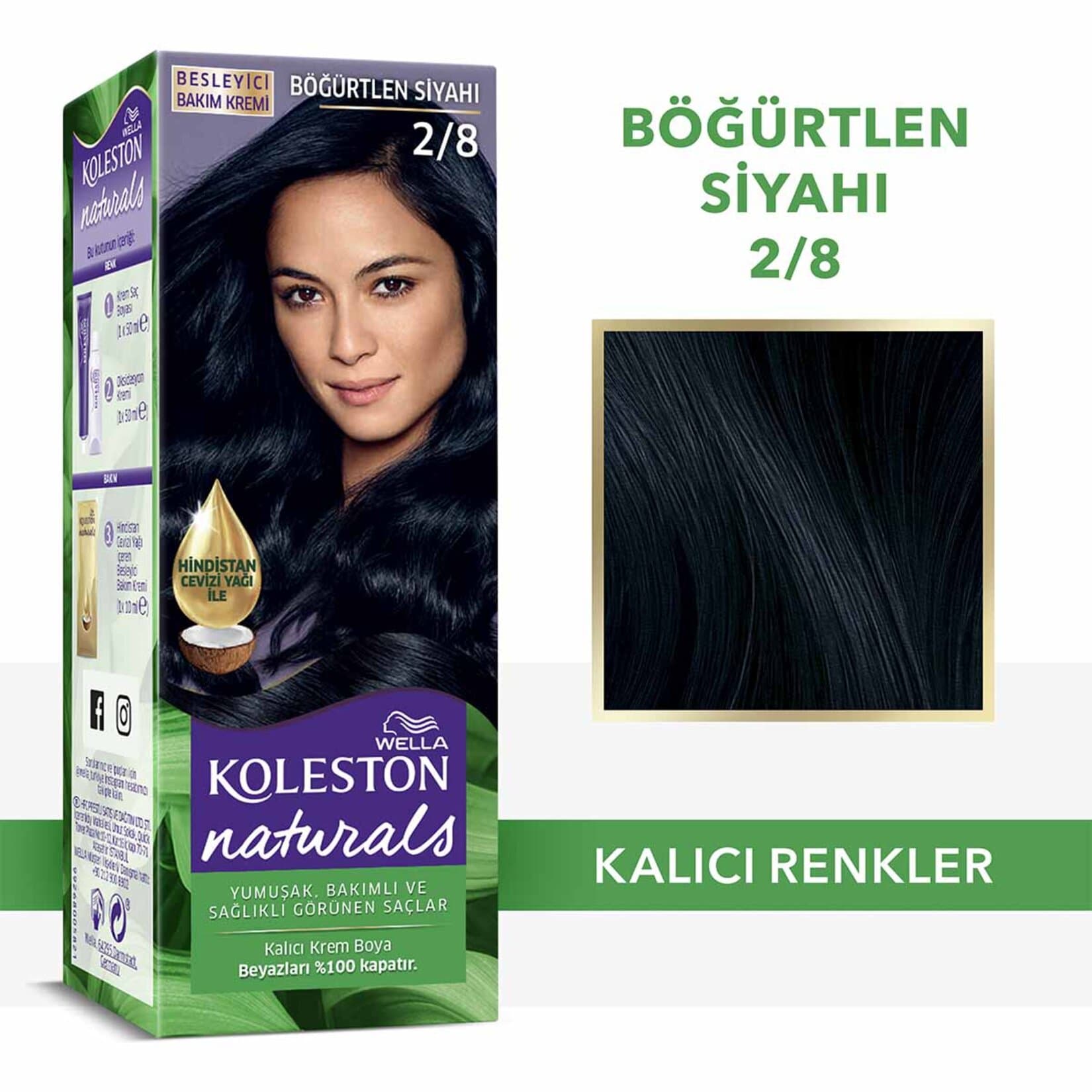 Koleston Naturals 2/8 Böğürtlen Siyahı *24