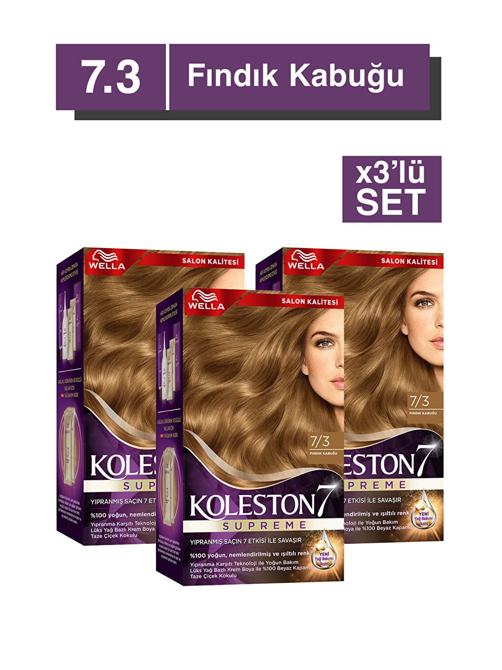 Koleston Supreme Kit 7/3 Fındık Kabuğu *18