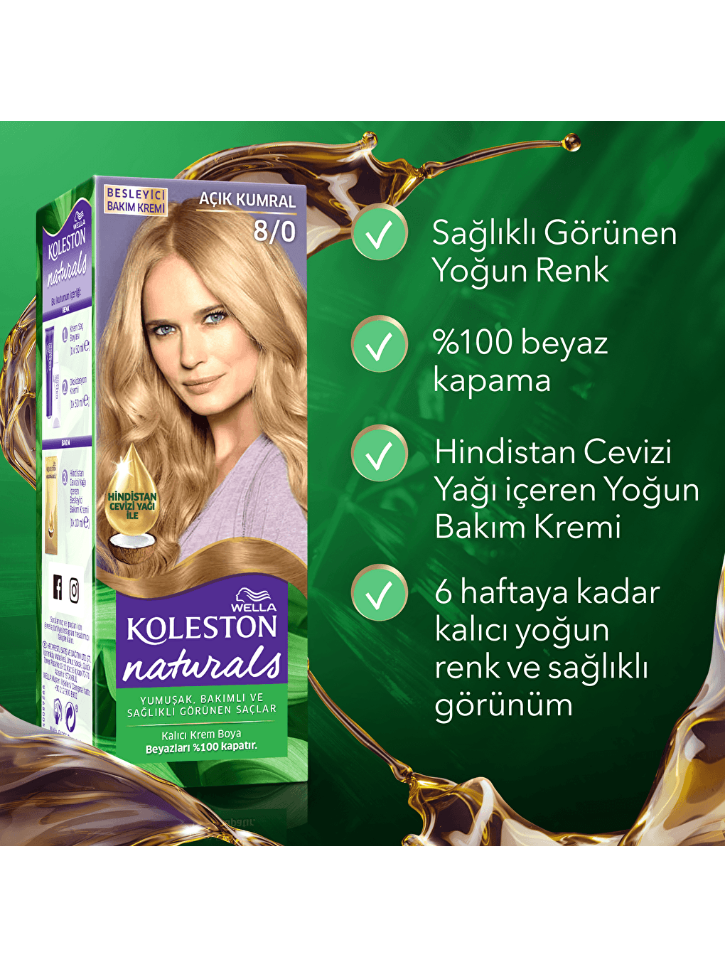 Koleston Naturals 8/0 Açık Kumral *24