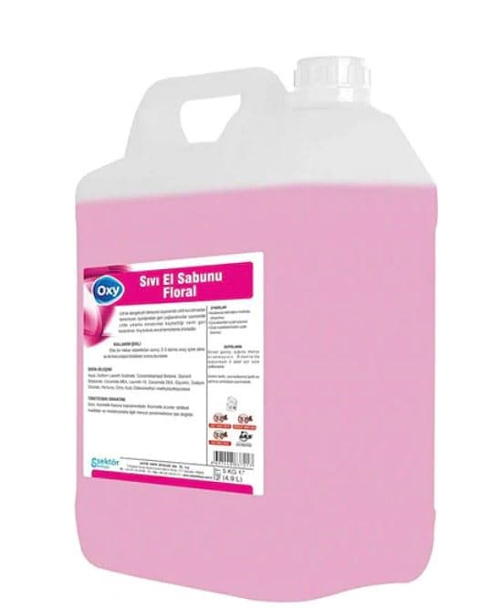 Oxy Sıvı El Sabunu Pembe Floral 5 Kg.