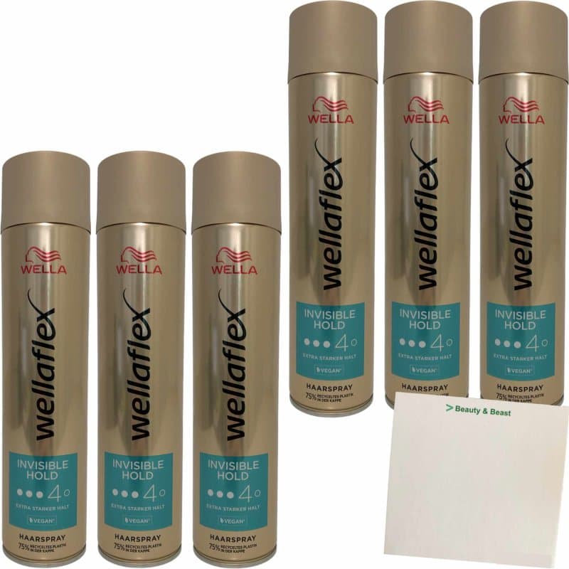 Yeni Wellaflex Saç Spreyi 250 ml Invisible Hold *6