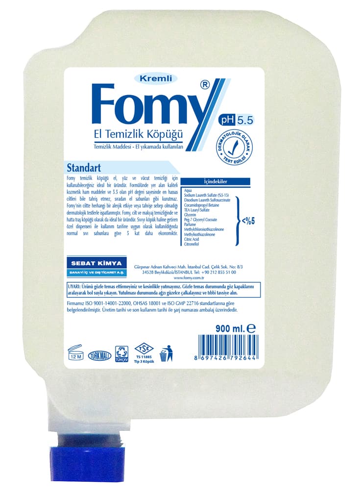 FOMY EL TEMİZLEME KÖPÜK SABUN 900 Ml
