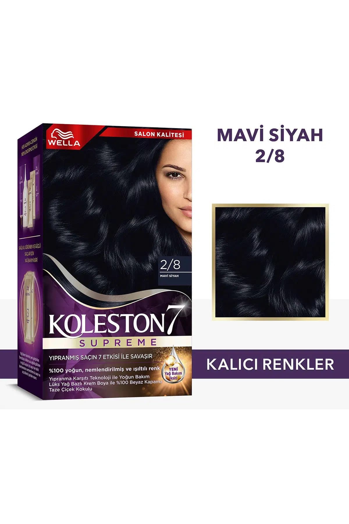 Koleston Supreme Kit 2/8 Mavi Siyah *18