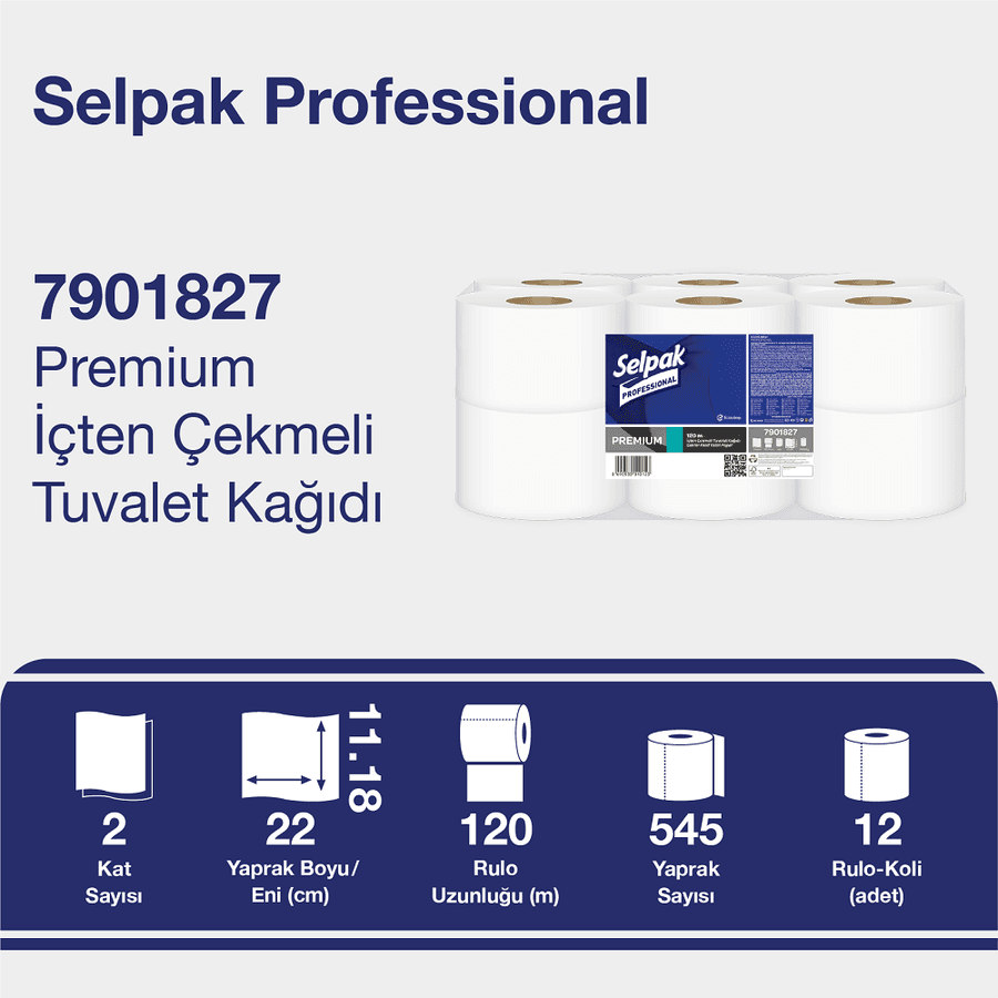 Fsc-Selpak Pro İçten Çekmeli Tk-120M 12Li