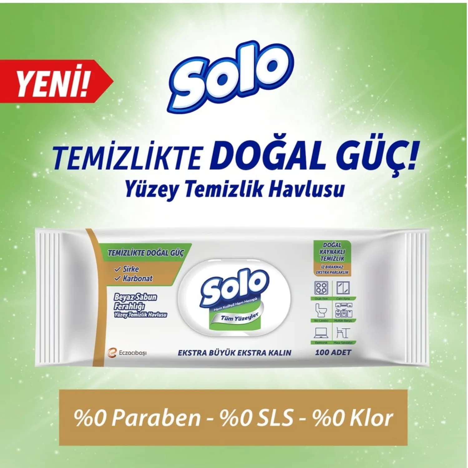 Solo Doğal Güç Beyaz Sabun 100x1