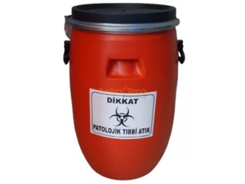Tehlikeli atık varili 60 lt Kırmızı